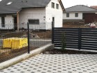 Panelový drátěný plot VEGA B, sloupek Omega 60 x 40 mm, barva šedá grafitová RAL 7016