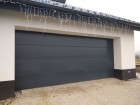 Sekční vrata UniPro, design panel bez prolisu, barva šedá RAL 7016