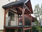 Kovové zábradlí VARIO, vzor AW.10.81, barva černá mat RAL 9005