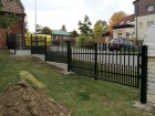 Kovový plot VARIO, vzor AW.10.84, barva černá mat RAL 9005